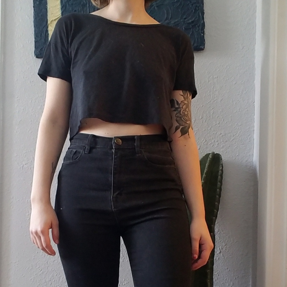 Black Crop Top